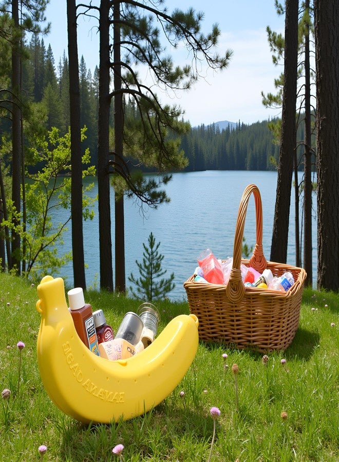 WaigN Yellow Banana Storage BPA-Free Outdoor Travel Case,Keep Fresh Banana Keeper and Protector, Cute Banana Carrier Storage Box for Picnic Camping,Food Containers - Image 4